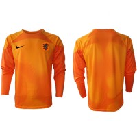 Netherlands Goalkeeper Replica Away Shirt World Cup 2022 Long Sleeve